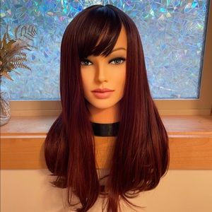 Red Heat Friendly Synthetic Wig - NWT